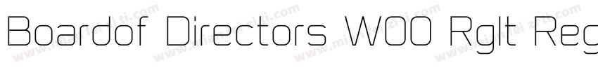 Boardof Directors W00 RgIt Regular字体转换